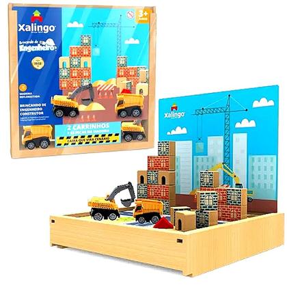 Imagem de Blocos de Montar Engenheiro Construtor c/ 2 Carrinhos 53 pçs