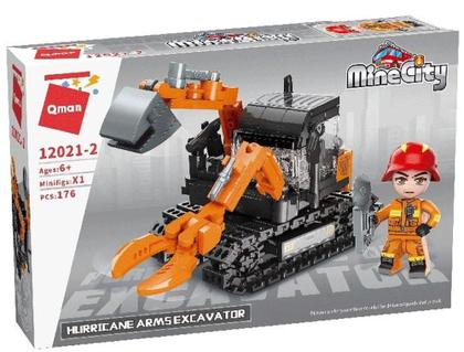 Imagem de Blocos De Montar Escavadeira Multi Braços 176 Peças - Qman