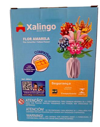 Imagem de Blocos de Montar - Flor Pink - Mundo Encantado XALINGO