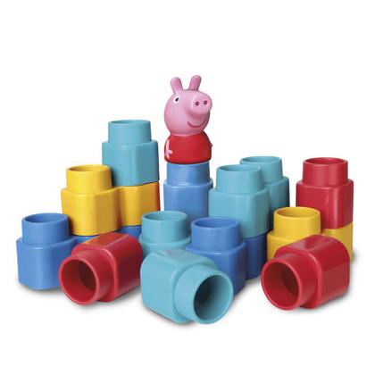 Imagem de Blocos de Montar Fofo Blocos Peppa Pig Elka 15 Peças