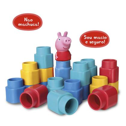 Imagem de Blocos de Montar Fofo Blocos Peppa Pig Elka 15 Peças