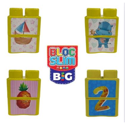 Imagem de Blocos De Montar Gigante Brinquedo Infantil Didatico Pedagogico Bebê Coloridos