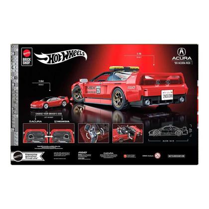 Imagem de Blocos de Montar - Hot Wheels - Acura NSX 90 - Mattel Brick