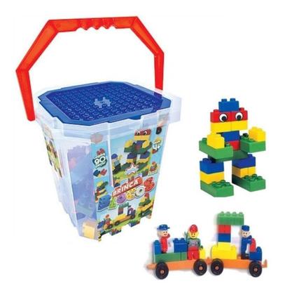 Imagem de Blocos De Montar Infantil Brinca Blocos 90 Pcs Big Star 281