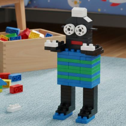 Imagem de Blocos de Montar Infantil Educativo Happy Blocs com 500pçs