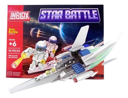 Imagem de Blocos De Montar Infantil Guerra Espacial Brinquedo 99 Pcs