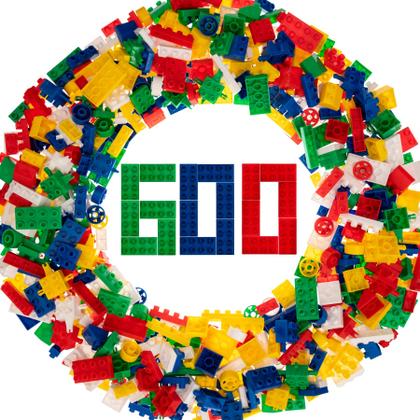 Imagem de Blocos de Montar Infantil Happy Blocs Caixa com 600pçs Educativas