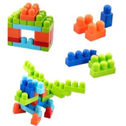 Imagem de Blocos De Montar Joy.co Bambola Brinquedos 98 Pçs Educativo