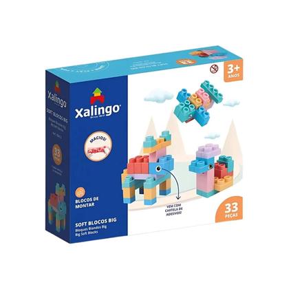Imagem de Blocos De Montar Macio Soft Big 33 Peças - Xalingo 6846.5