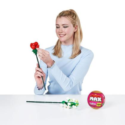Imagem de Blocos De Montar Max Premium Flowers - Rosa 204 Pçs