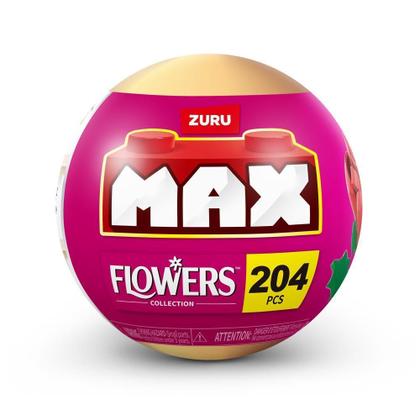 Imagem de Blocos De Montar Max Premium Flowers - Rosa 204 Pçs