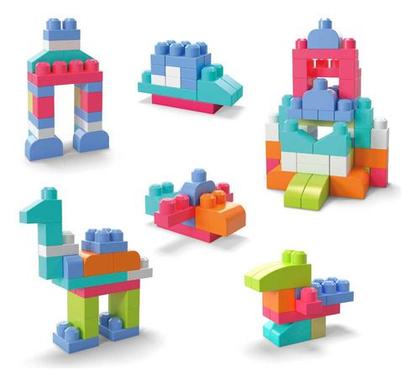 Imagem de Blocos De Montar Mega Blocks Rosa Mattel Dch54