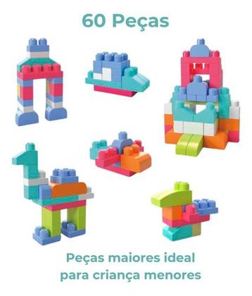 Imagem de Blocos De Montar Mega Blocks Rosa Mattel Dch54
