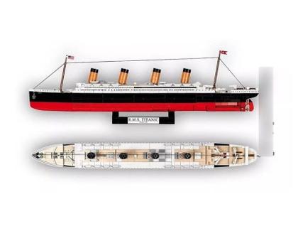 Imagem de Blocos De Montar Navio R.m.s. Titanic 1:450 Cobi 960 Peças