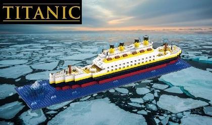 Imagem de Blocos de Montar Navio Titanic Diversos Modelos (194, 350, 607, 1860 Peças)