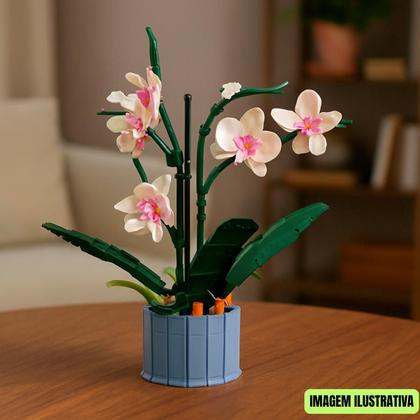 Imagem de Blocos de Montar Orquídea C/ Vaso - Castela