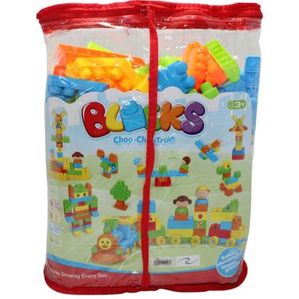 Imagem de Blocos De Montar Para Encaixar e Brincar 120 Peças Infantil