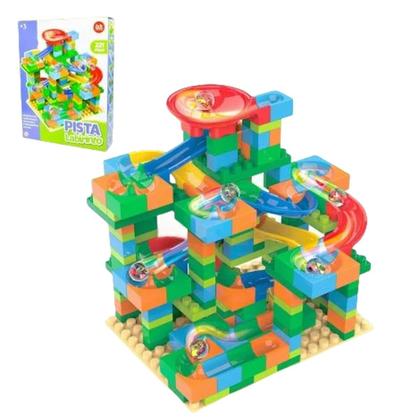Imagem de Blocos de Montar Pista Infantil Bolinhas de Gude 221 Peças