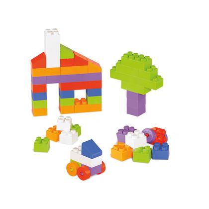 Imagem de Blocos de Montar Tateti Riva Block com 42 Peças Grandes Coloridas Brinquedo Educativo Infantil