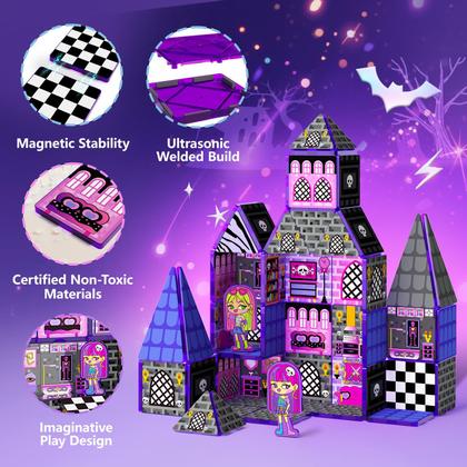 Imagem de Blocos magnéticos Doll House Building Toys GoBidex 40 unidades