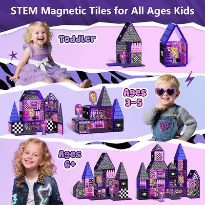Imagem de Blocos magnéticos Doll House Building Toys GoBidex 40 unidades