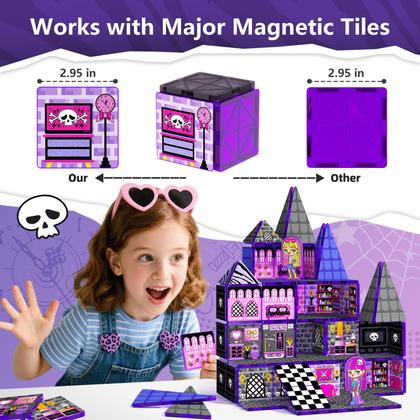 Imagem de Blocos magnéticos Doll House Building Toys GoBidex 40 unidades