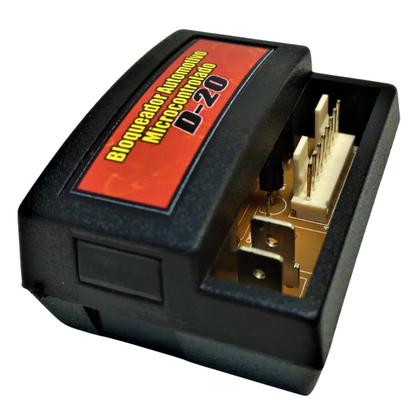 Imagem de Bloqueador automotivo veicular com funcao manobrista d-20 pré alarme sensor carro moto corta combustível chave táctil