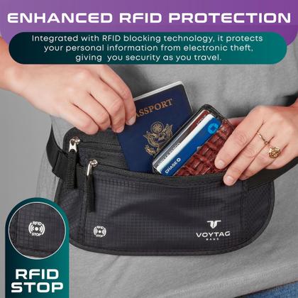 Imagem de Bloqueio RFID para Cinto de Viagem e Porta-Passaporte