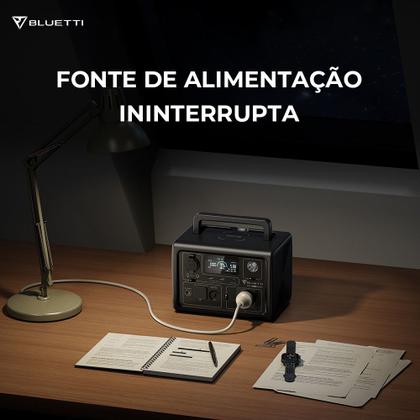 Imagem de Bluetti EB3A Gerador de Energia Portátil, Bateria LiFePO4 de 268Wh com 1 Tomada CA de 120V 220V 600W para Falta de Energia, Carregamento Rápido