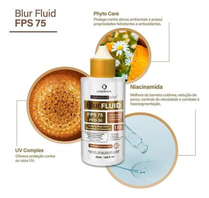 Imagem de Blur Fluid Fps75 Bege Cosmobeauty 50ml