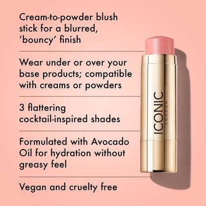 Imagem de Blurring Blush Stick ICONIC LONDON Daiquiri Pink Vegan