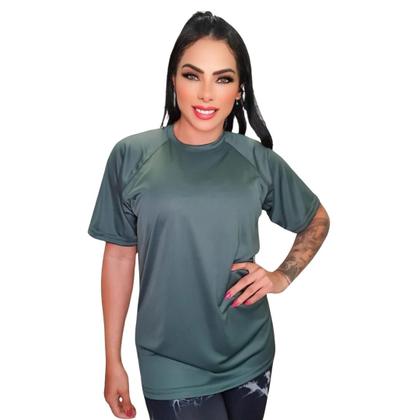 Imagem de Blusa Academia Feminina Dry Fit Baby Look Academia Treino