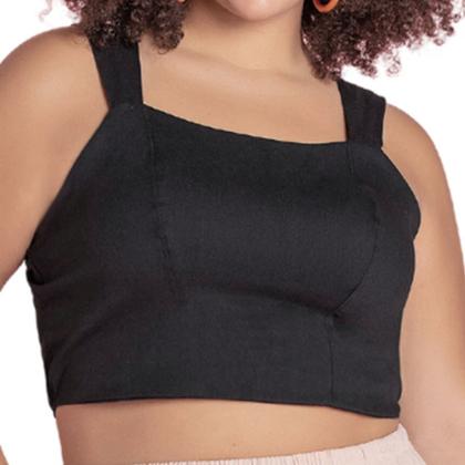 Imagem de Blusa Alça Feminina Plus Size Lisa