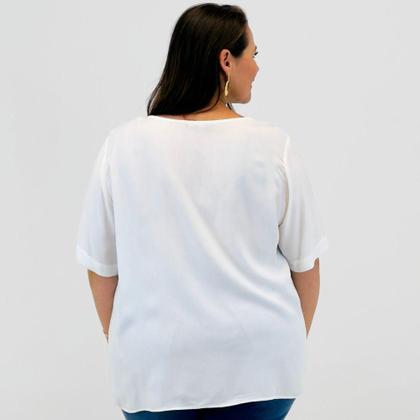 Imagem de Blusa Alpelo Ampla Plus Size Manga Curta Feminina