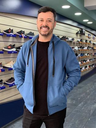 Imagem de Blusa Antiqueda de Moletom 230051 com Capuz e Zíper