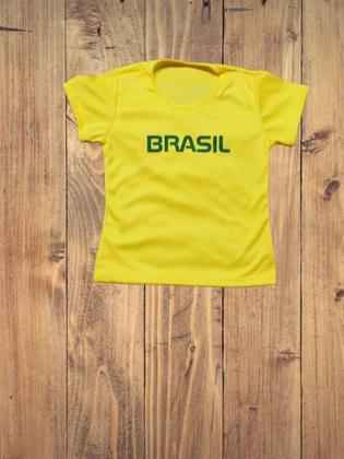 Imagem de Blusa baby look do brasil, feminina  com silk