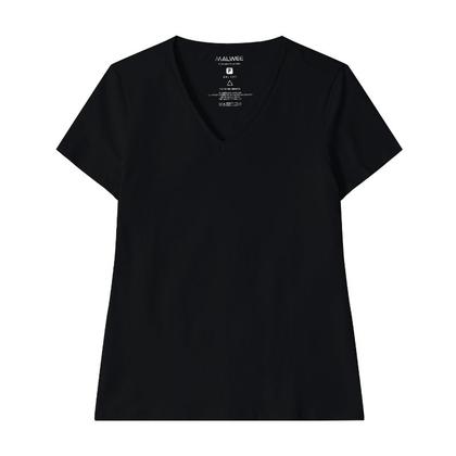 Imagem de Blusa Baby Look Feminina Gola V Cotton Malwee Ref. 04502