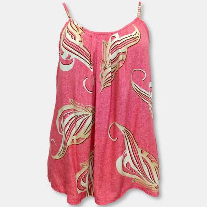 Imagem de Blusa Bata Alça Com Regulagem Viscose Estampada Gg Plus Size