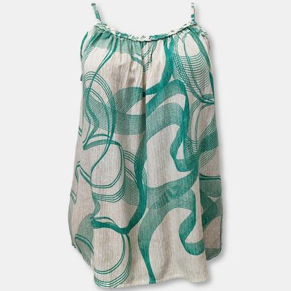 Imagem de Blusa Bata Alça Com Regulagem Viscose Estampada Gg Plus Size