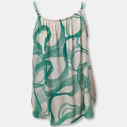 Imagem de Blusa Bata Alça Com Regulagem Viscose Estampada Gg Plus Size