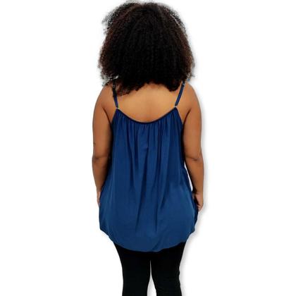 Imagem de Blusa Bata Alça Com Regulagem Viscose Estampada Gg Plus Size