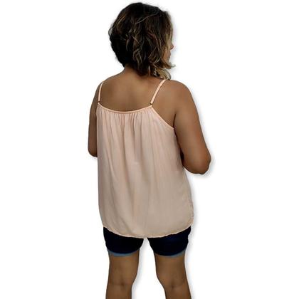 Imagem de Blusa Bata Alça Com Regulagem Viscose Estampada Gg Plus Size