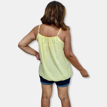 Imagem de Blusa Bata Alça Com Regulagem Viscose Estampada Gg Plus Size