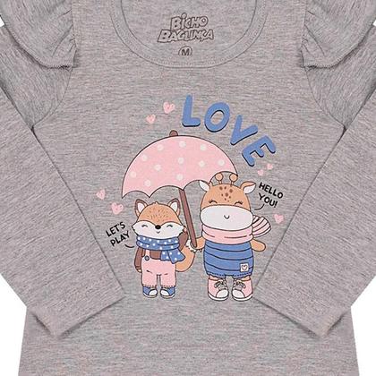 Imagem de Blusa Bicho Bagunca Com Babado Bebe - 10020