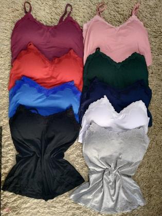 Imagem de Blusa Blusinha Com Bojo Viscolaycra De Alcinha