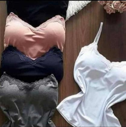 Imagem de Blusa Blusinha Com Bojo Viscolaycra De Alcinha