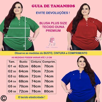 Imagem de Blusa Camisa Social Feminina Plus Size Botão E Lacinho Festa Luxo Tecido Duna Premium Não Amassa 48 ao 58