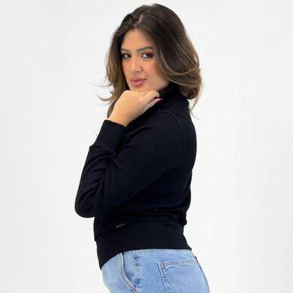 Imagem de Blusa Cativa Gola Alta Manga Longa Canelada Feminina