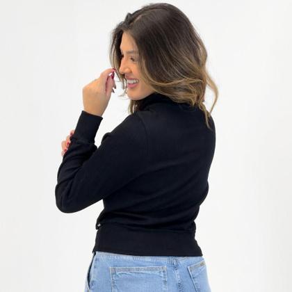 Imagem de Blusa Cativa Gola Alta Manga Longa Canelada Feminina