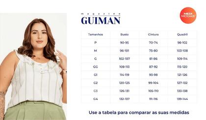 Imagem de Blusa Cavada Decote com Babado Vicolinho Listrado Medimodas - Elegante e Versátil